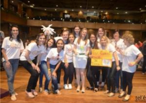 Equipe do projeto na cerimônia de premiação em Florianópolis, SC. Fonte: acervo Ateliê de Textos. 
