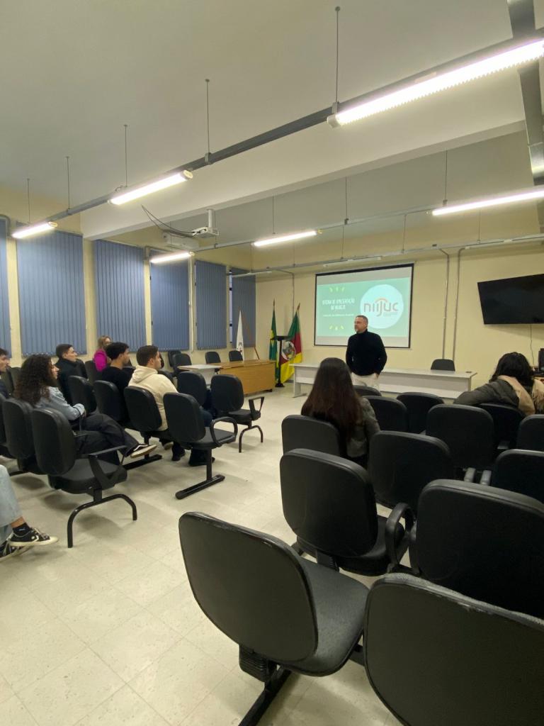 Recepção dos calouros do segundo semestre de 2025, coordenada pelos projetos de pesquisa e extensão (05/08/2025)