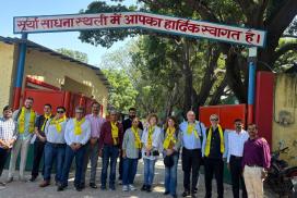 Comitiva brasileira em visita a progressive farmers de uma FPO (Farmer Producer Organization), em Sonipat (Haryana)