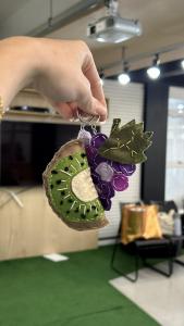 Lindos chaveiros confeccionados no mini curso "Costura Criativa".