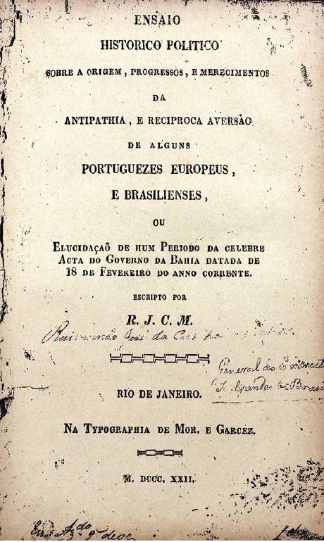 Panfleto de Raimundo José da Cunha Matos, 1776 - 1839