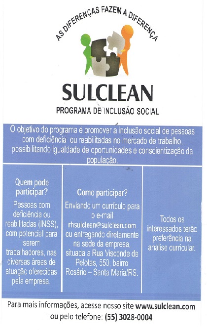 Folder Inclusao Social