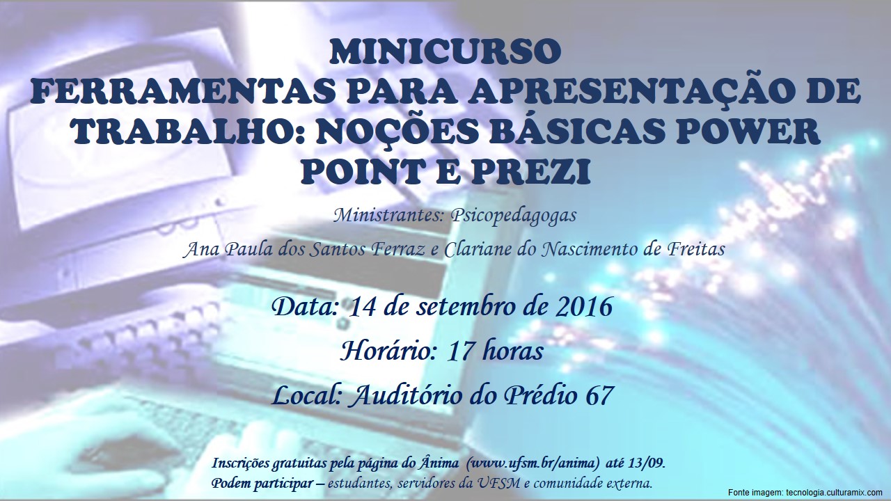 Cartaz ferramentas apresentação