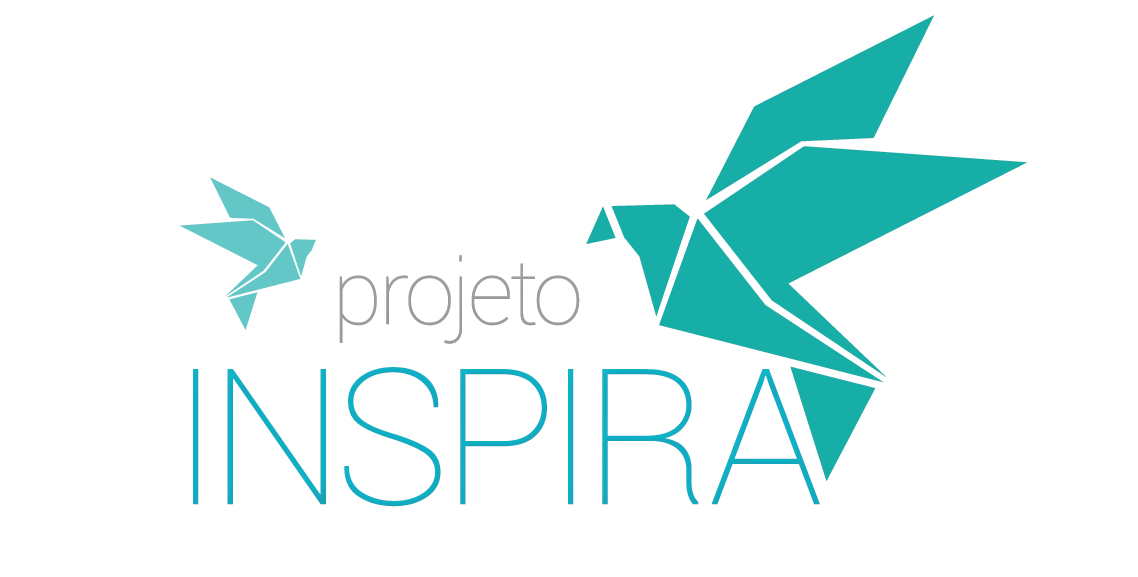 Audiodescrição: Logotipo do Projeto Inspira. fim da audiodescrição