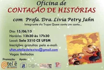 Cartaz oficina contação Lívia jun. 2015