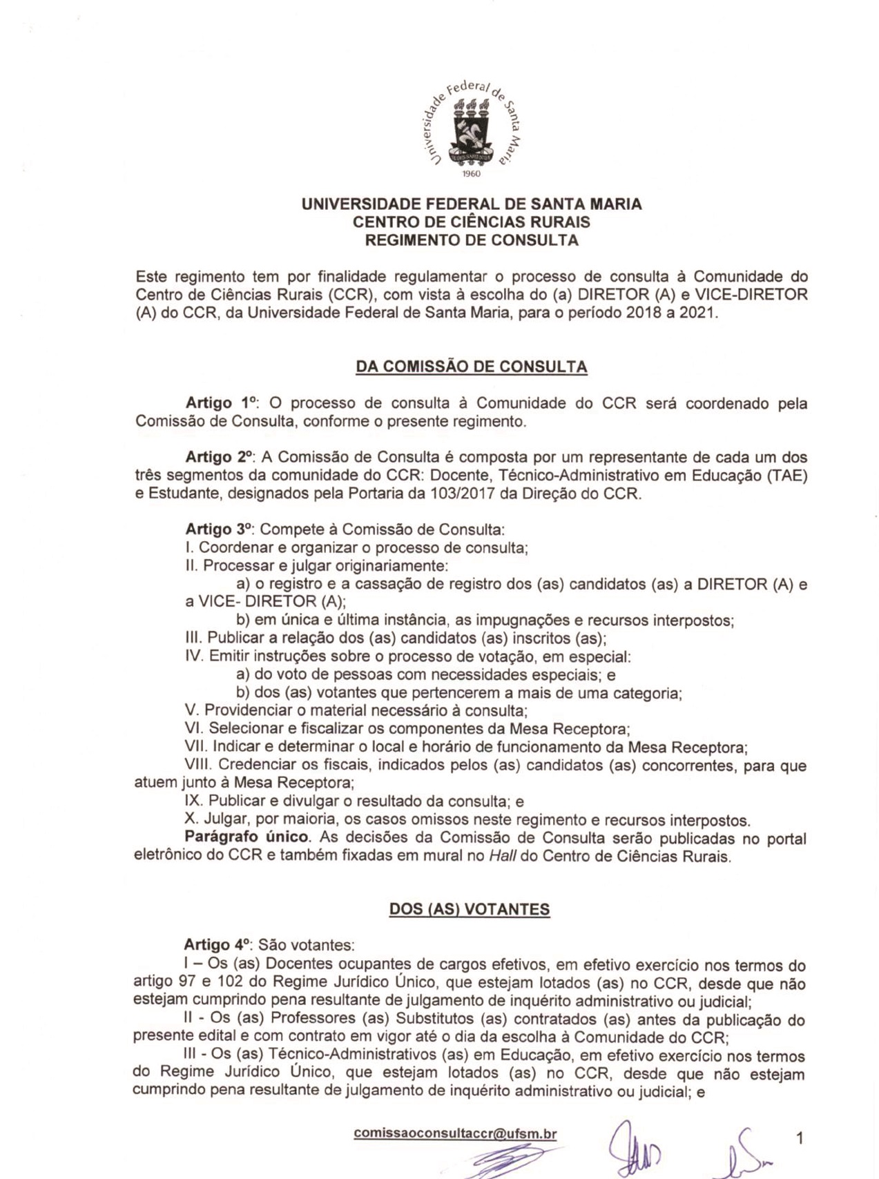 Regimento Consulta 1