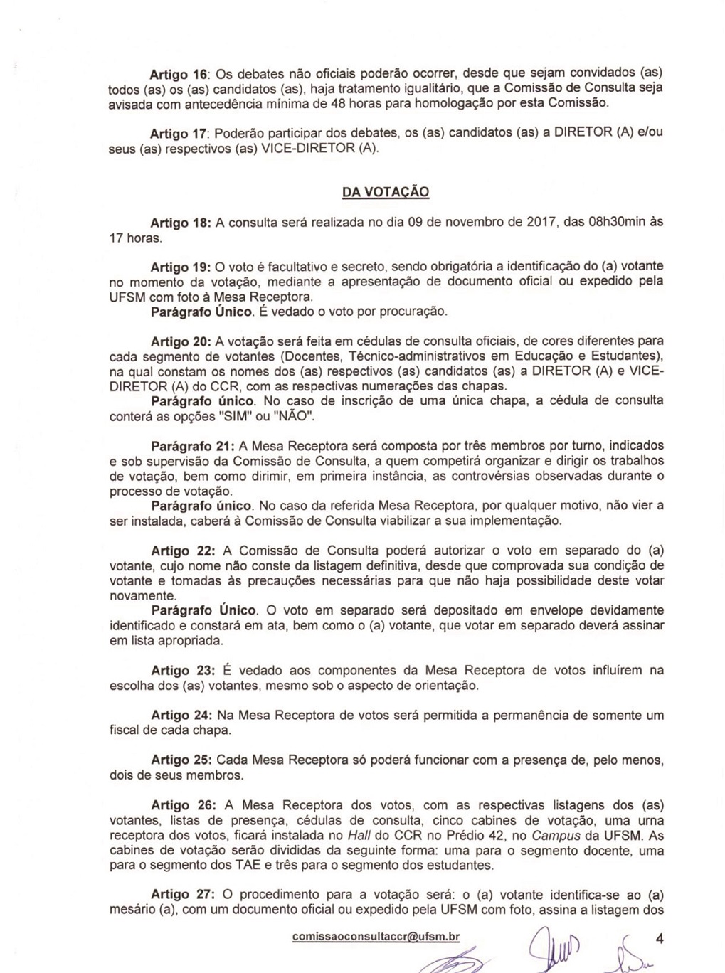 Regimento Consulta 4