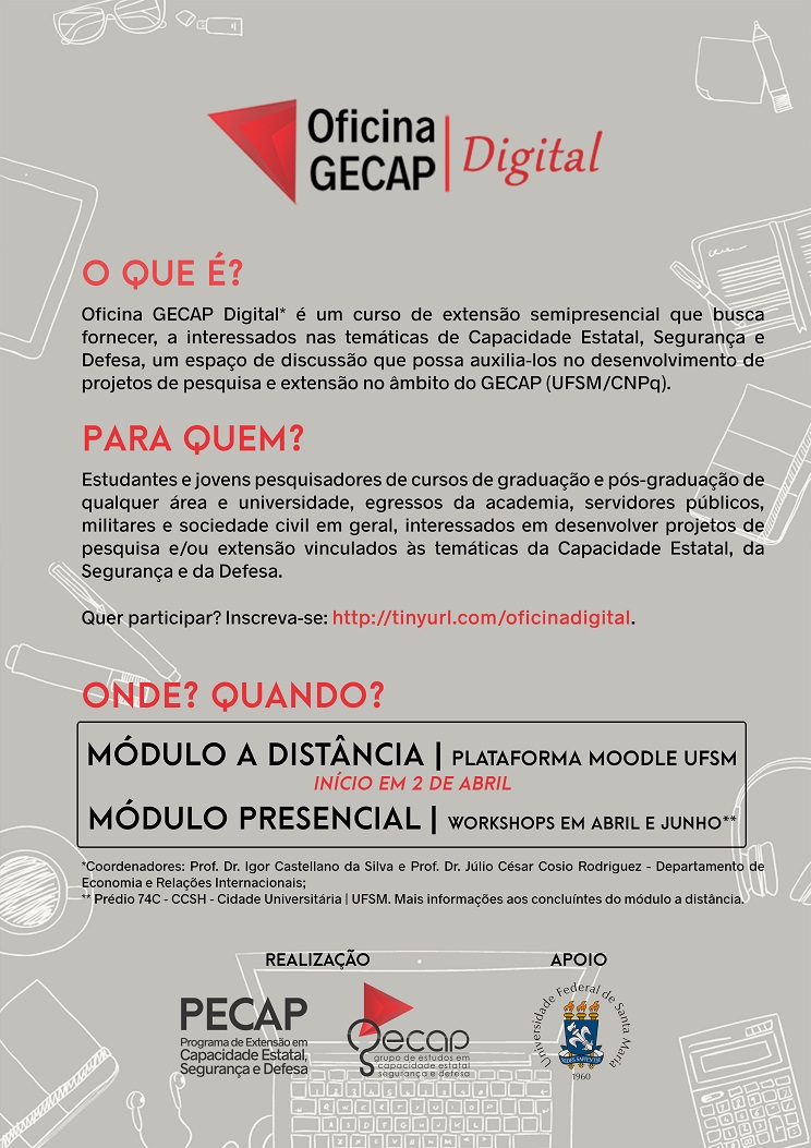 GECAP 2018 Oficina GECAP Cartaz