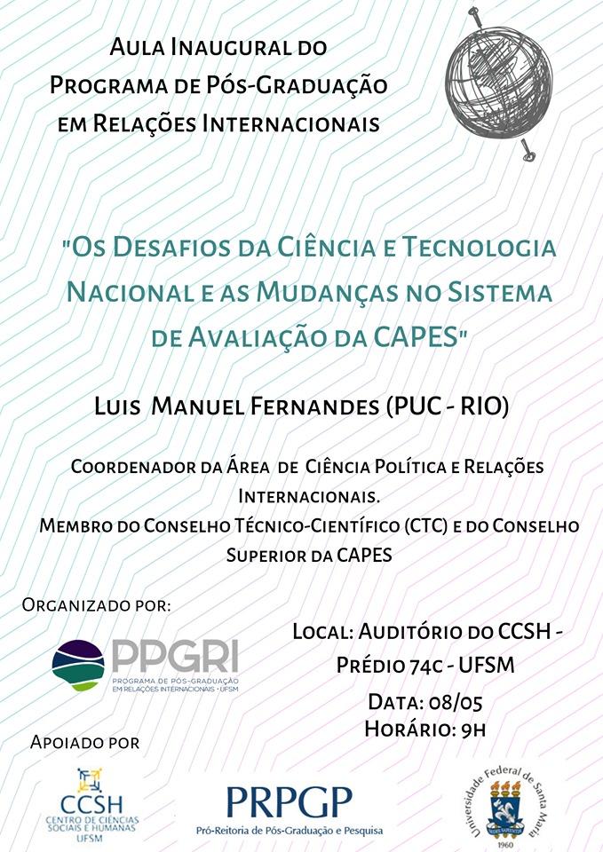 Aula Inaugural PPGRI