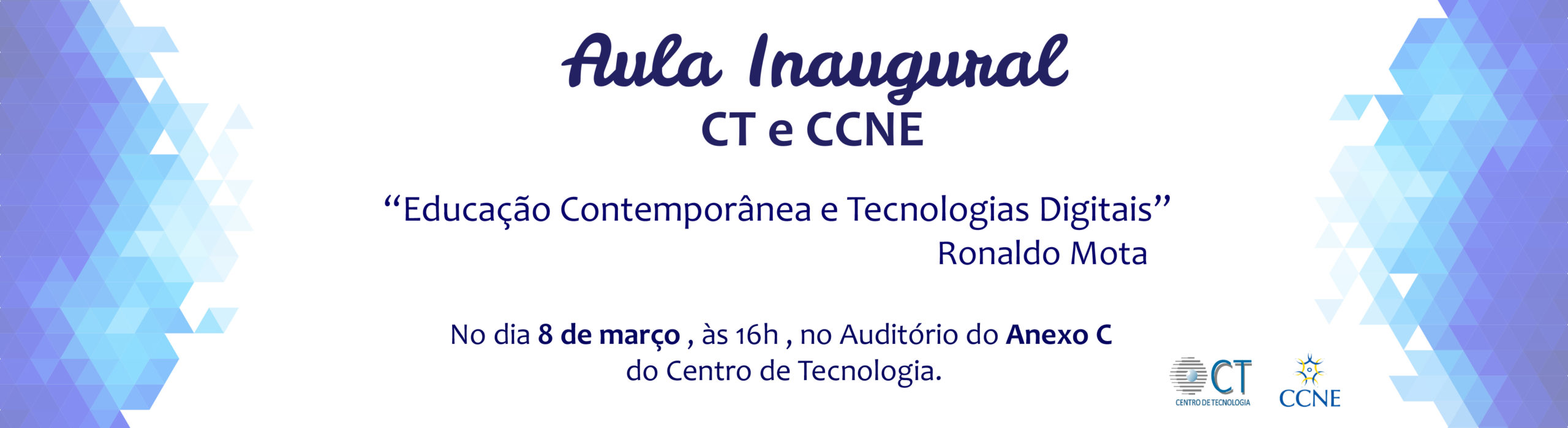 Banner Web aula inaugural CT CCNE 1