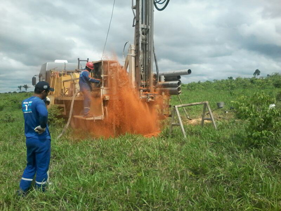 Perfuração dos poços w