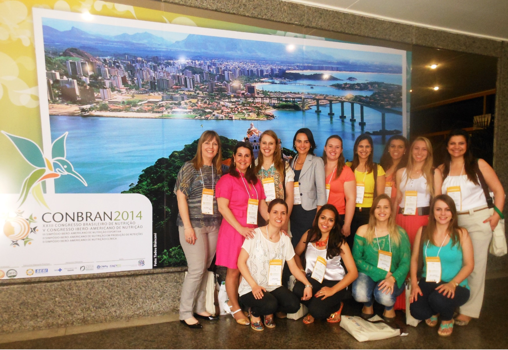 Docentes nutricionistas e acadêmicos do curso de Nutrição da UFSM no CONBRAN 2014 2